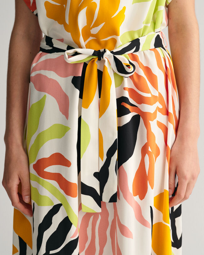 Abito a maniche corte Palm Print