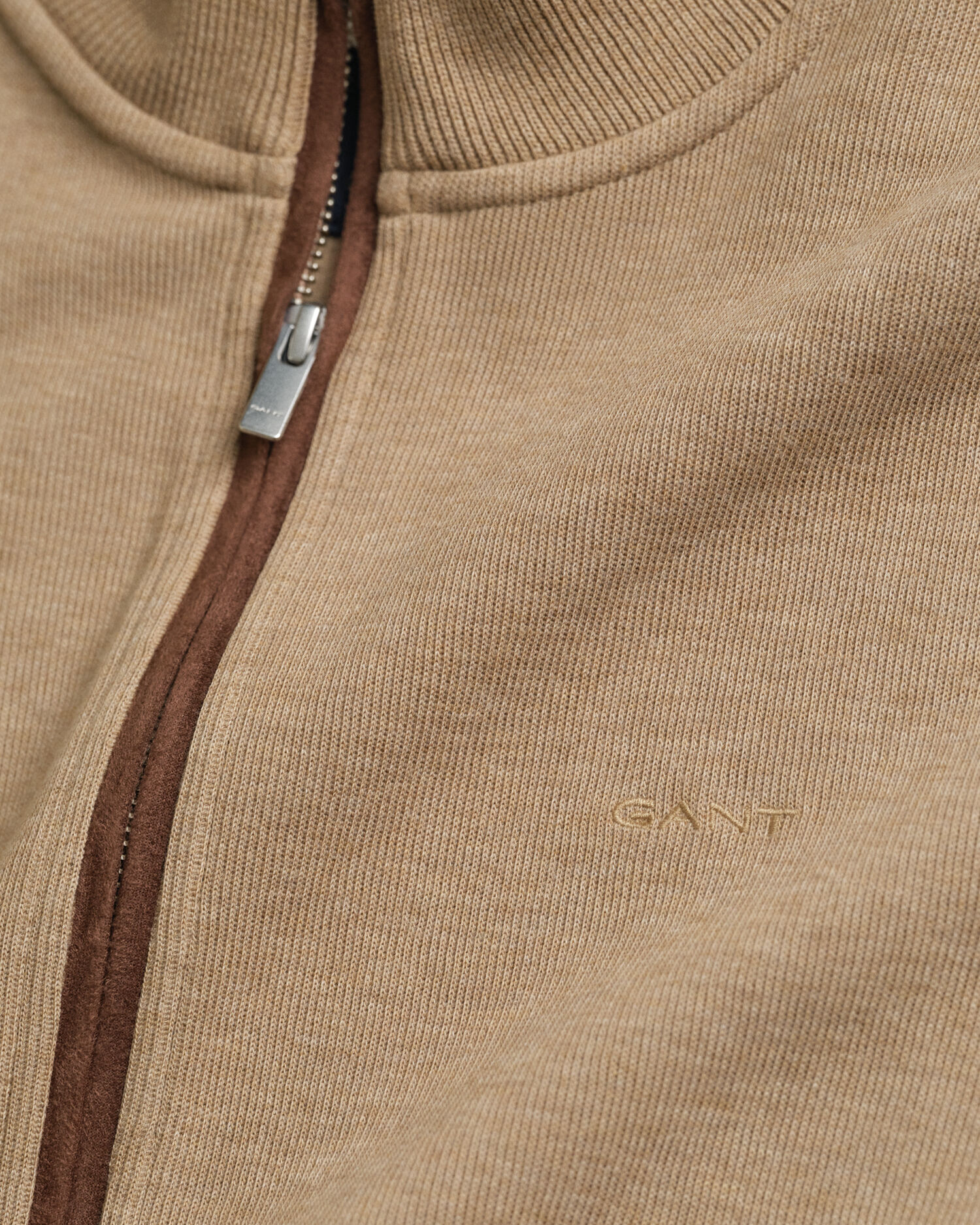 Cardigan con zip Sacker Rib