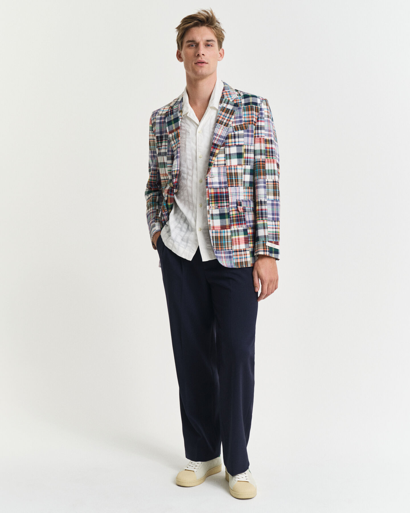 Camicia seersucker a maniche corte relaxed fit