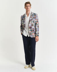 Camicia seersucker a maniche corte relaxed fit