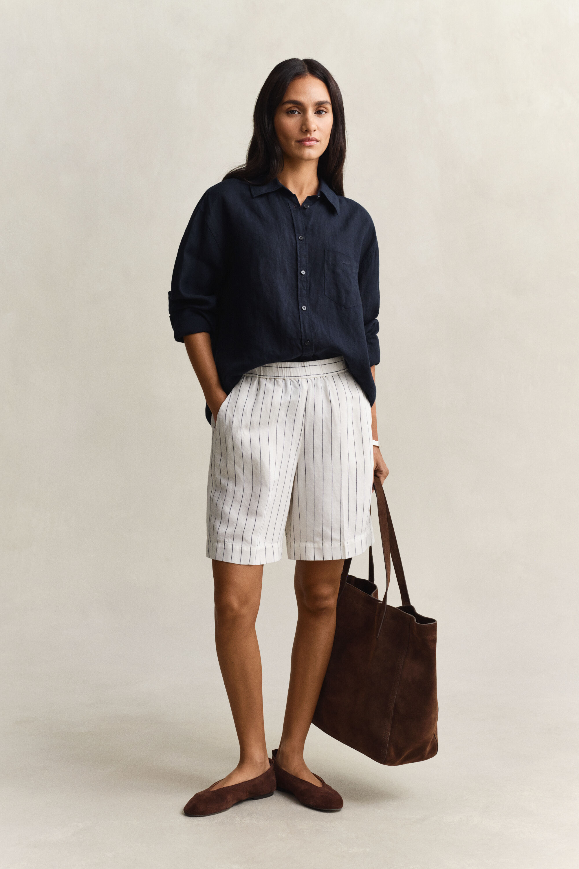 Camicia di lino relaxed fit