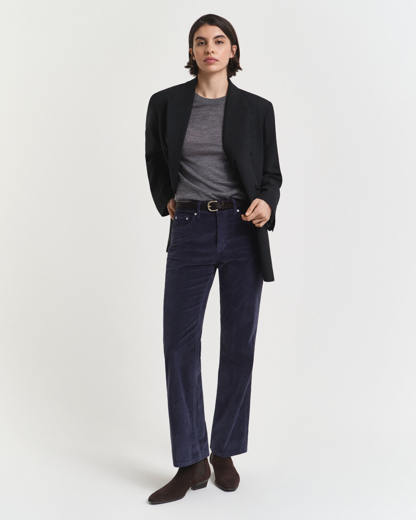 Maglia girocollo in finissima lana merino