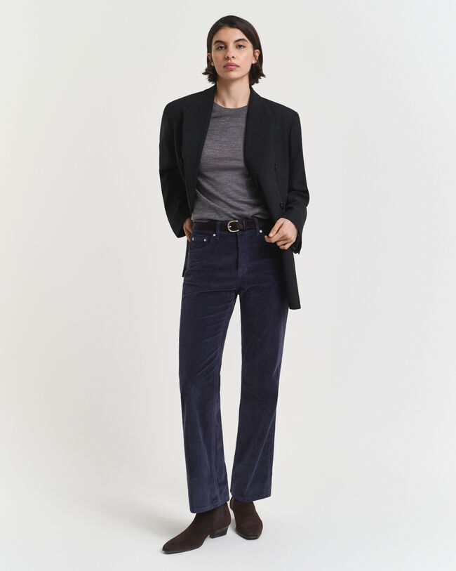 Maglia girocollo in finissima lana merino