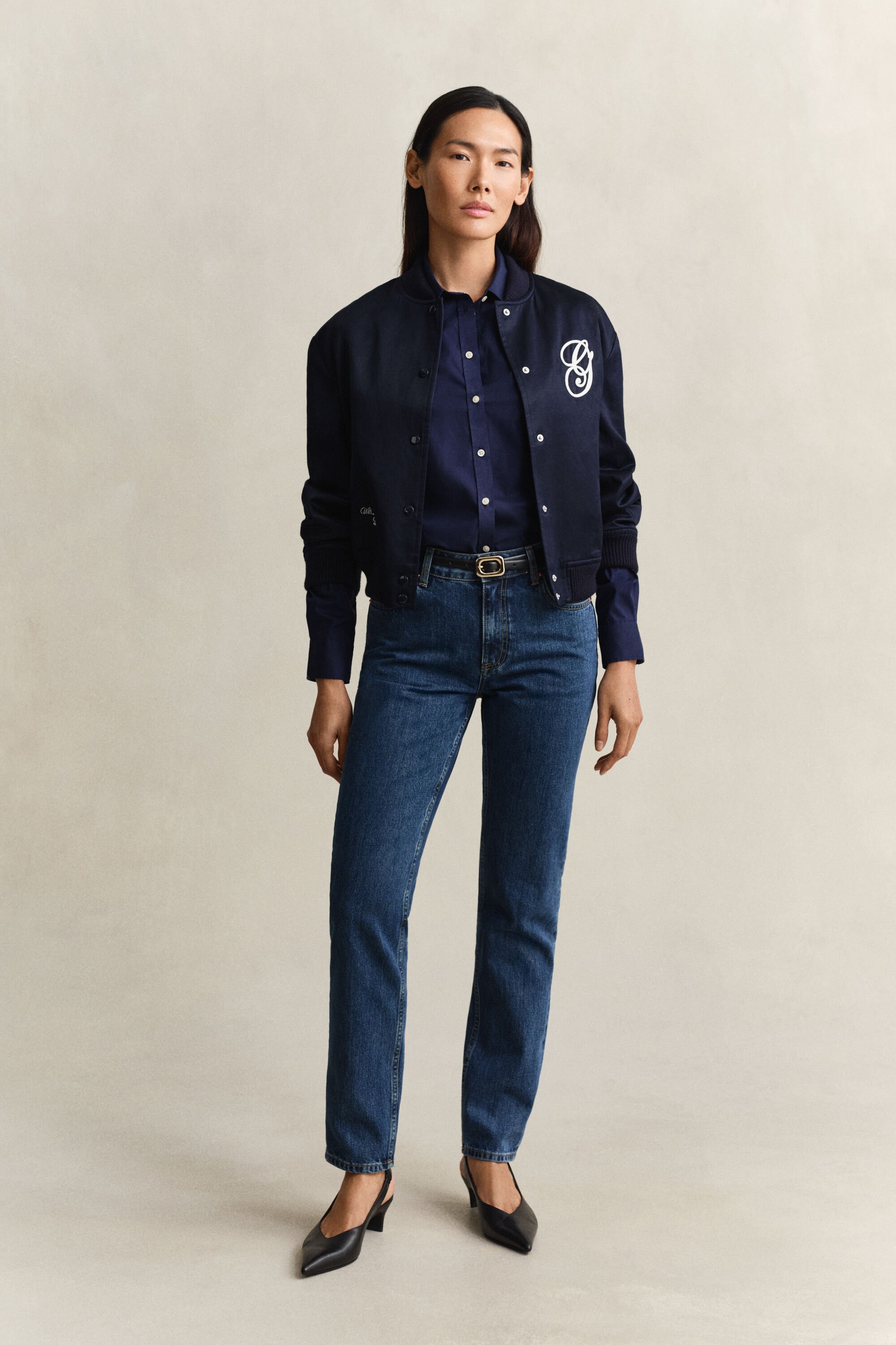 Camicia in popeline slim fit