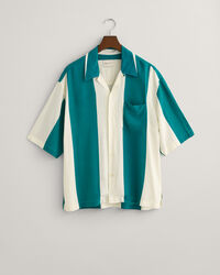 Camicia a maniche corte in viscosa relaxed fit