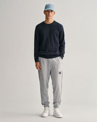 Maglia girocollo in cotone flamme