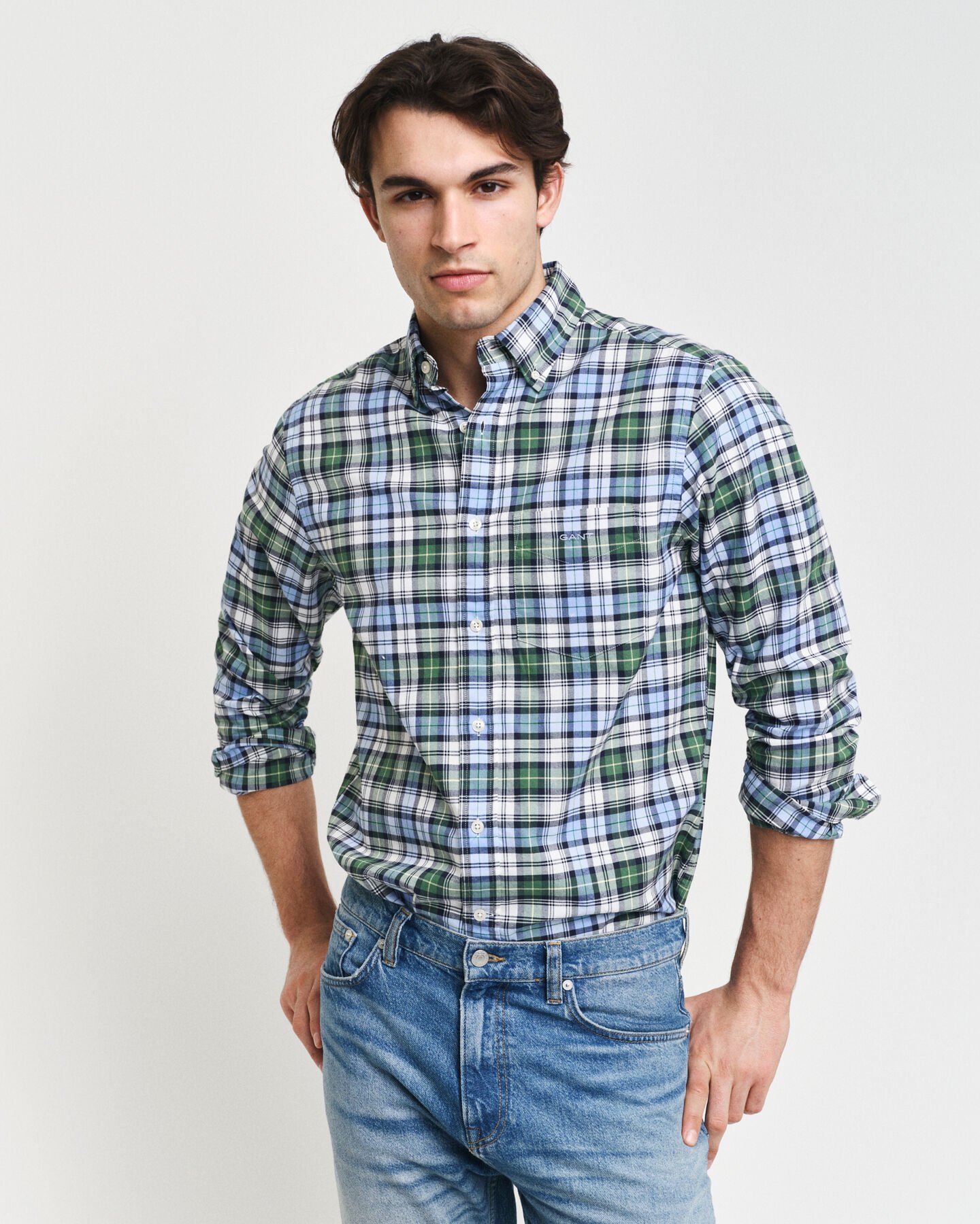 Camicia Archive Oxford a quadri regular fit