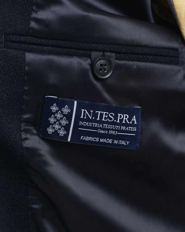 Blazer da abito con motivo a spina di pesce