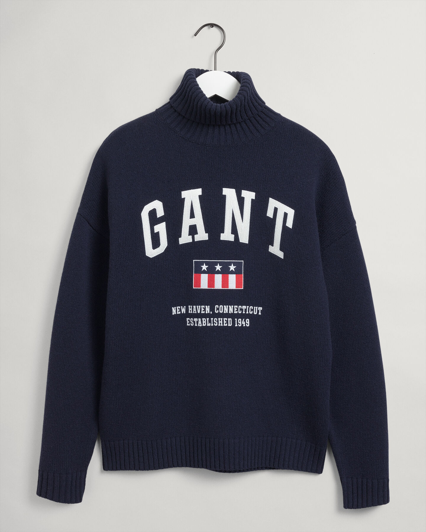 Maglia a collo alto in lana Graphic