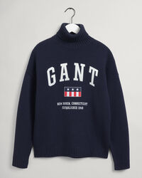 Maglia a collo alto in lana Graphic