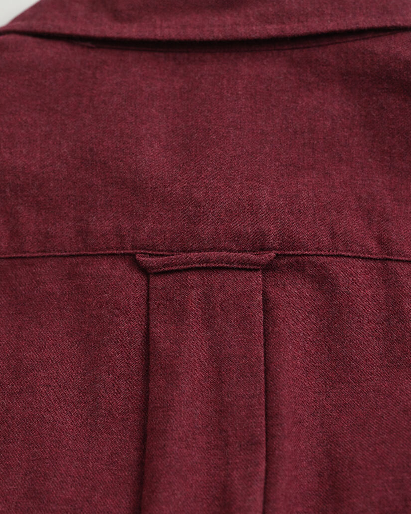 Camicia in flanella mélange regular fit