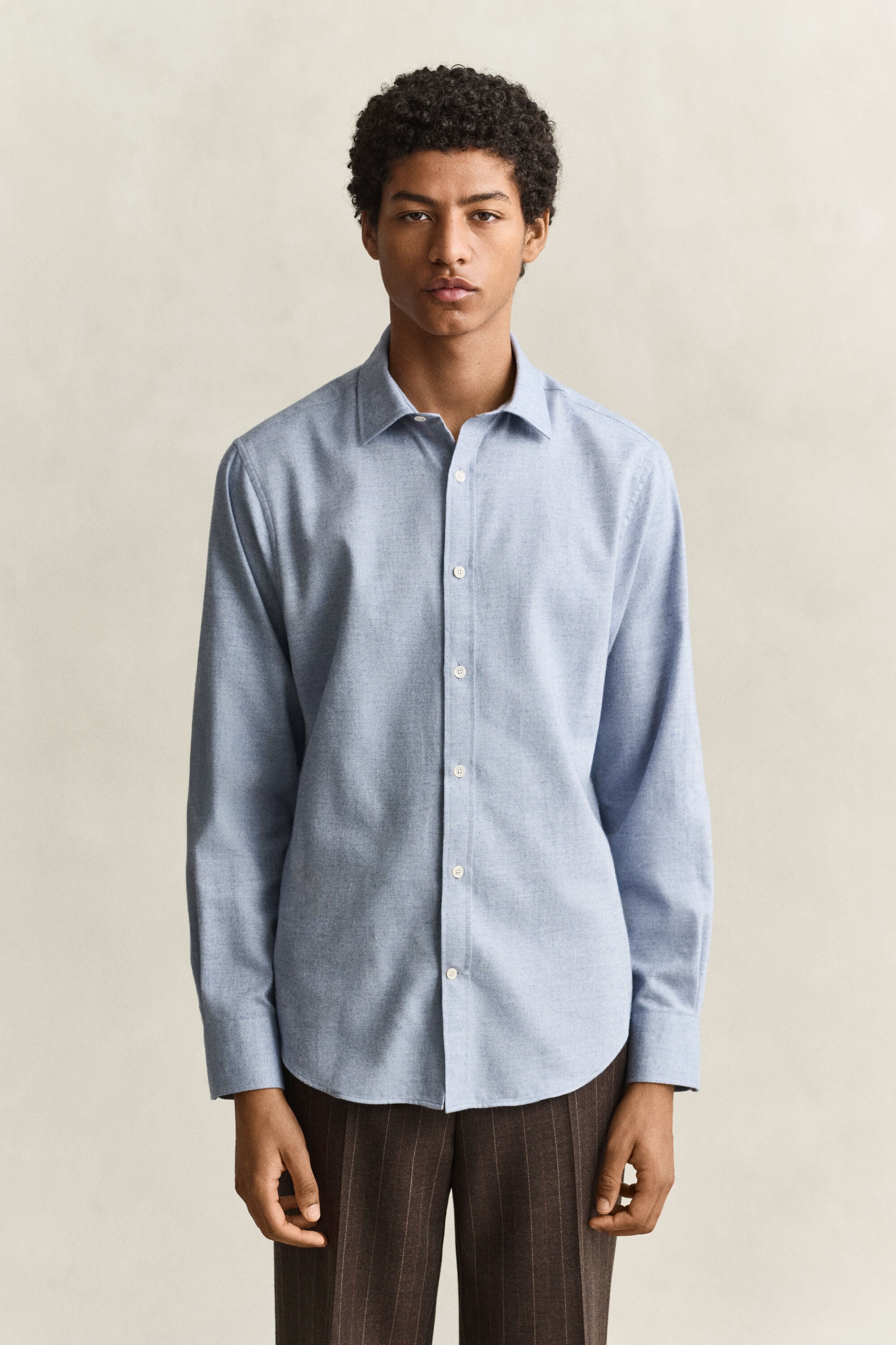 Camicia in flanella mélange
