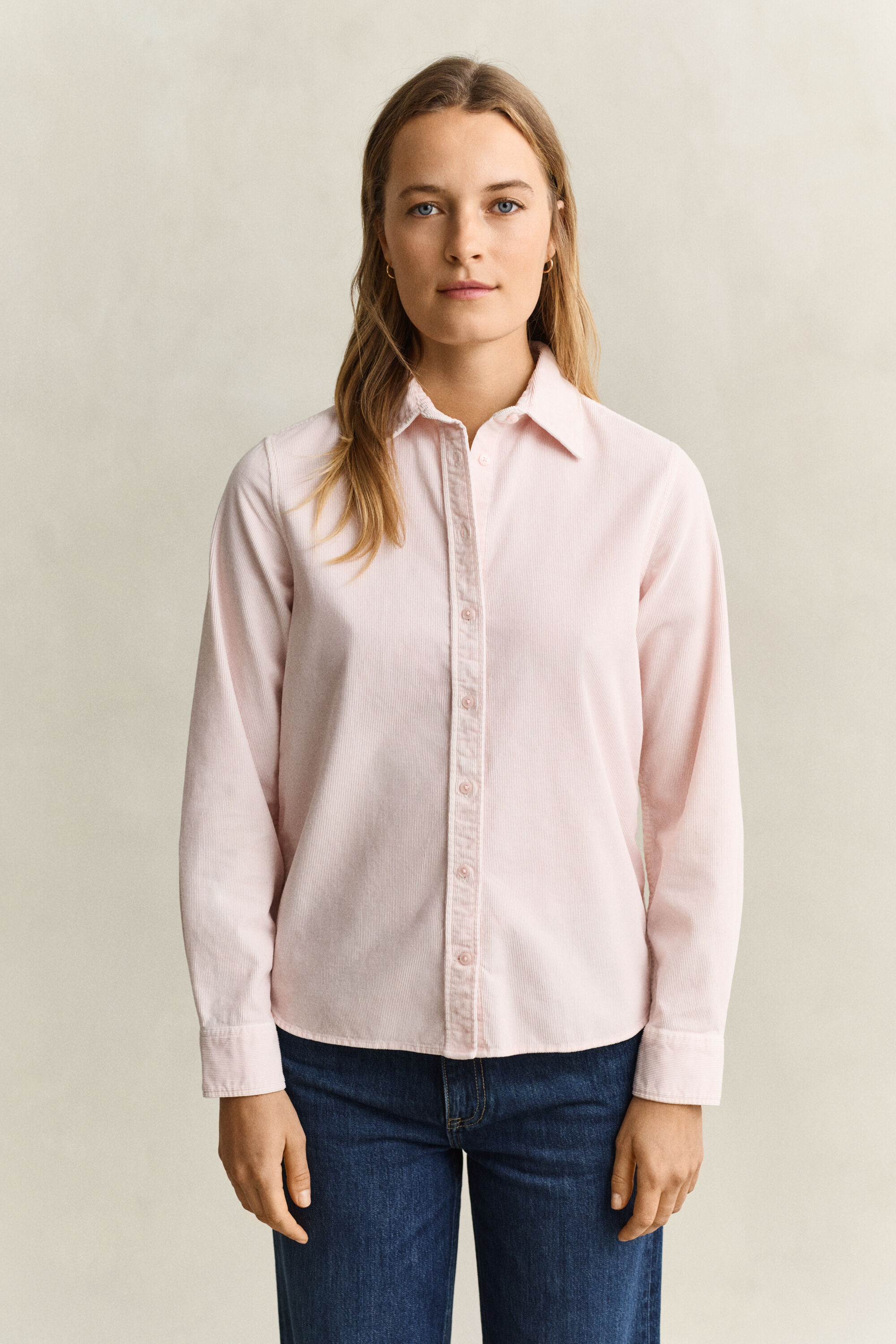 Camicia in velluto a coste regular