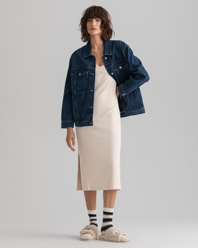 Abito in jersey con spacchetti