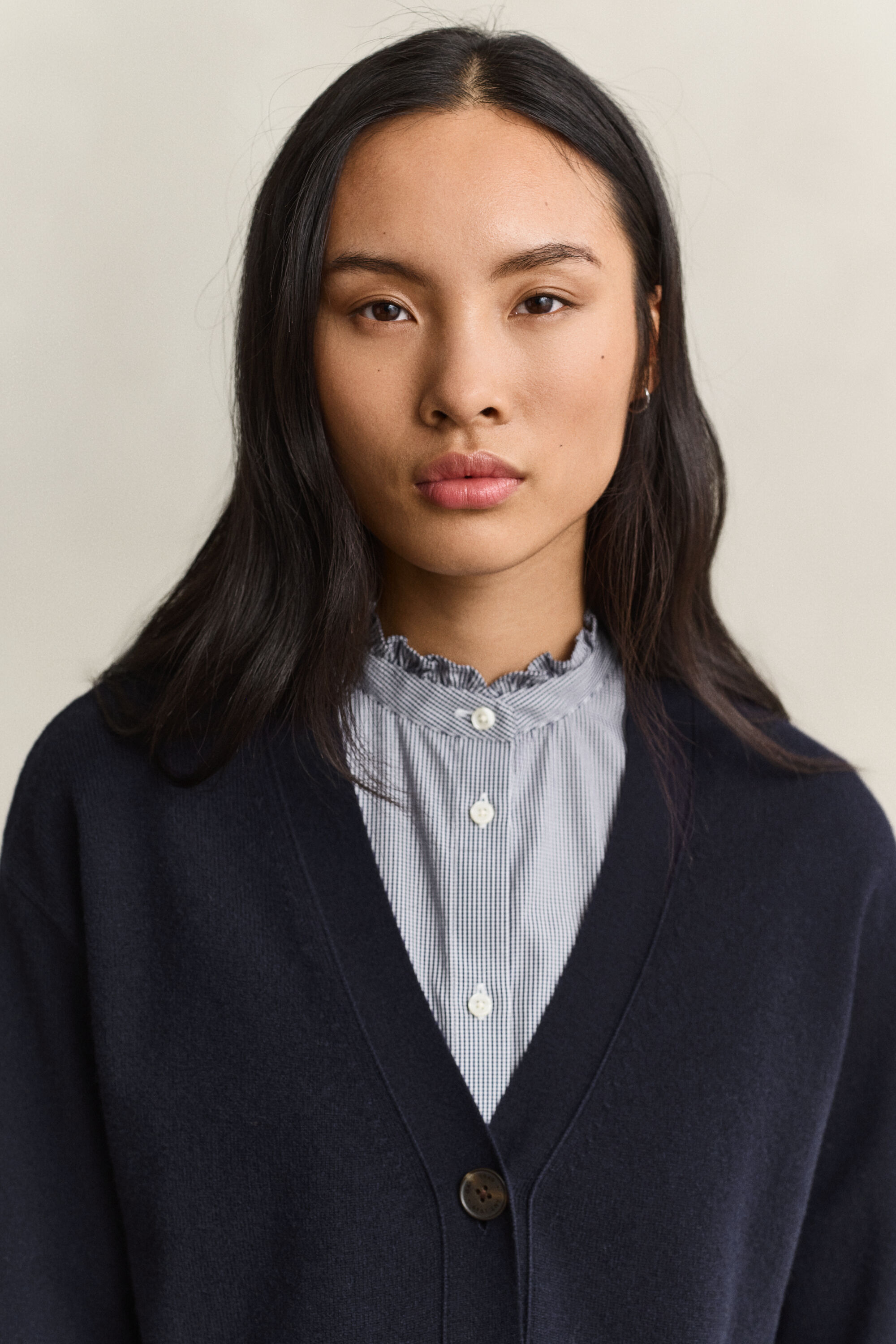 Cardigan in finissima lana d'agnello