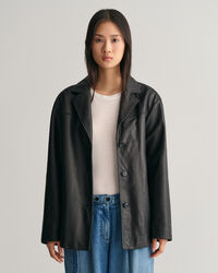 Giacca Blazer in pelle