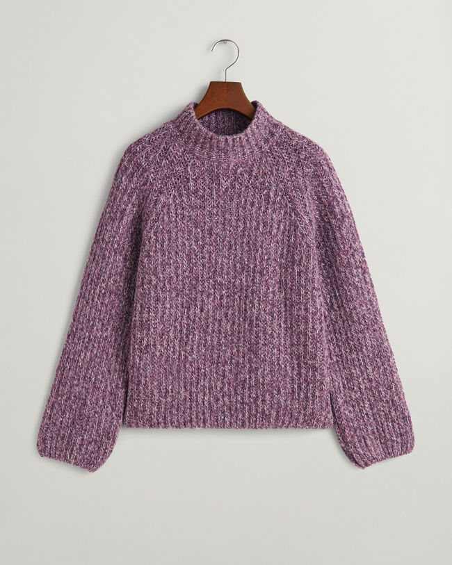 Maglia con colletto dritto multicolore