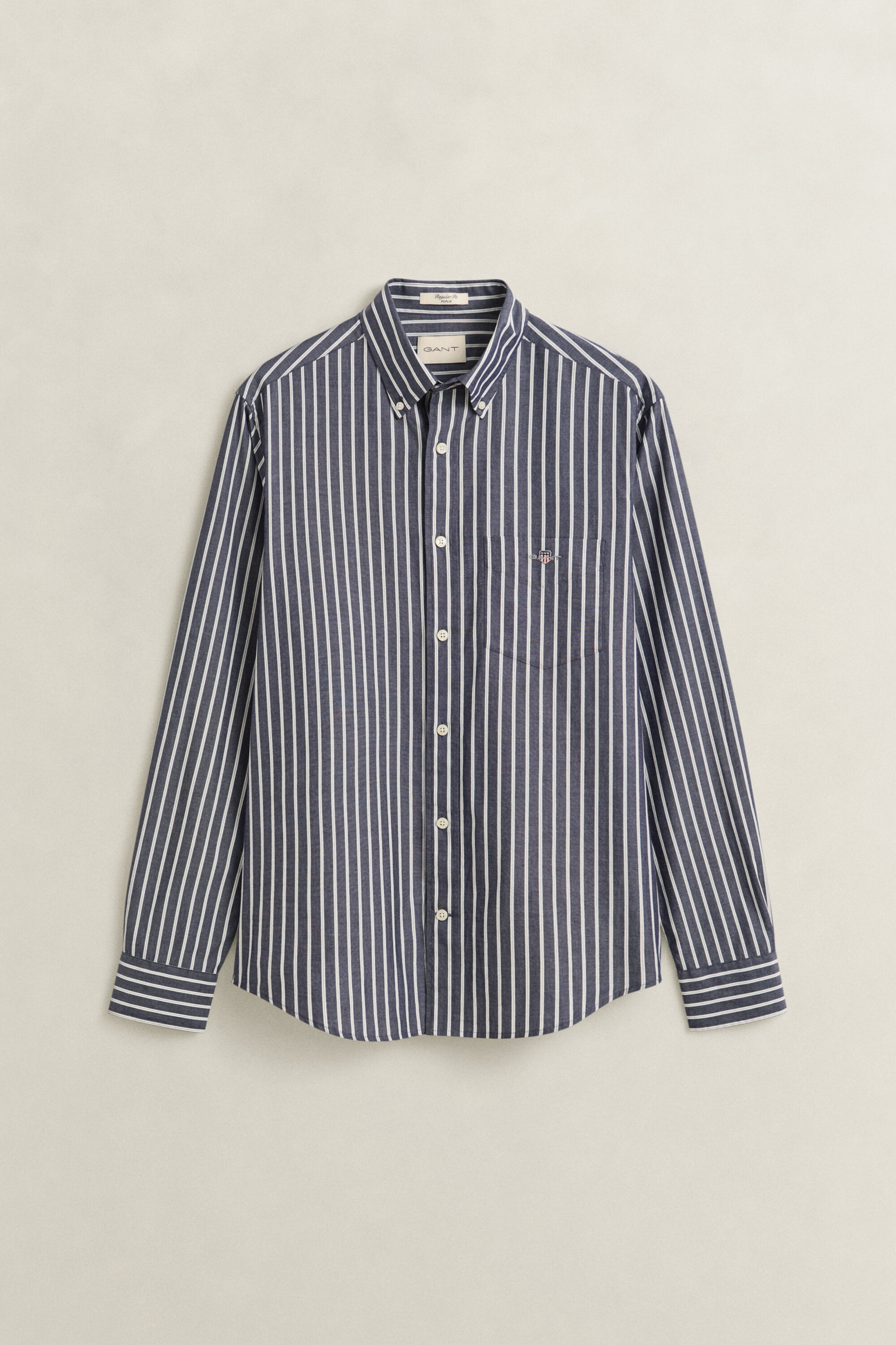 Camicia in popeline a righe