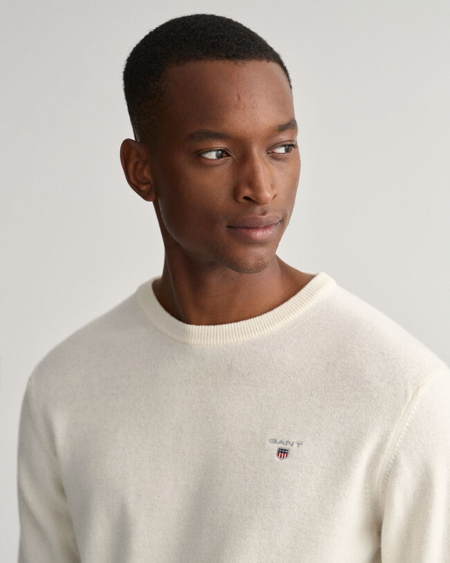 Maglia girocollo in lana d&rsquo;agnello extrafine