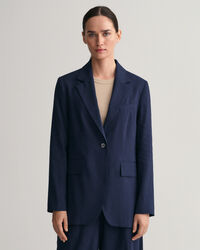 Blazer di lino elasticizzato regular fit