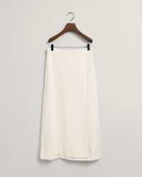 Gonna midi in lino-viscosa