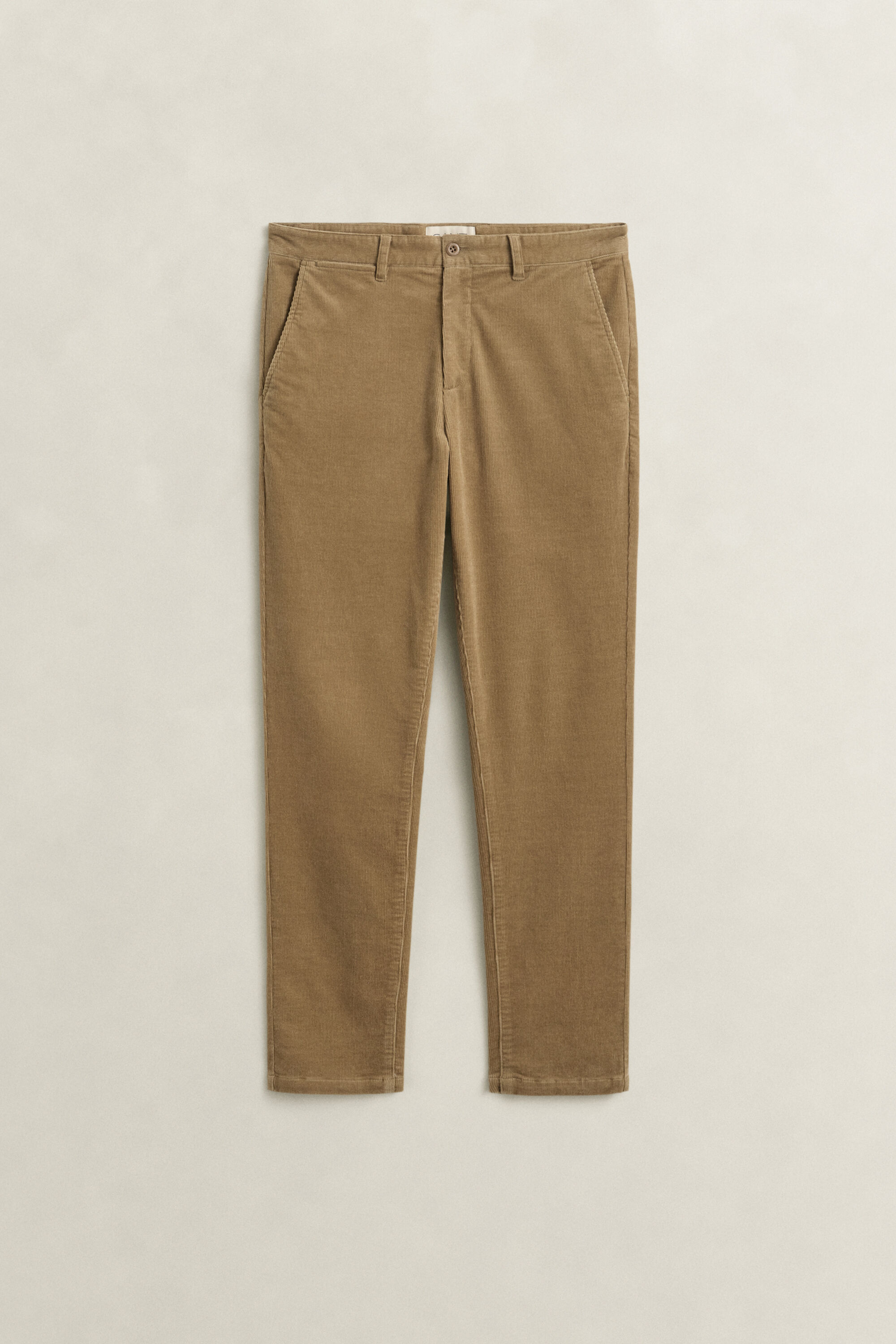Pantaloni chino in velluto a coste slim