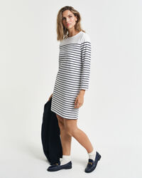 Abito girocollo a righe Breton