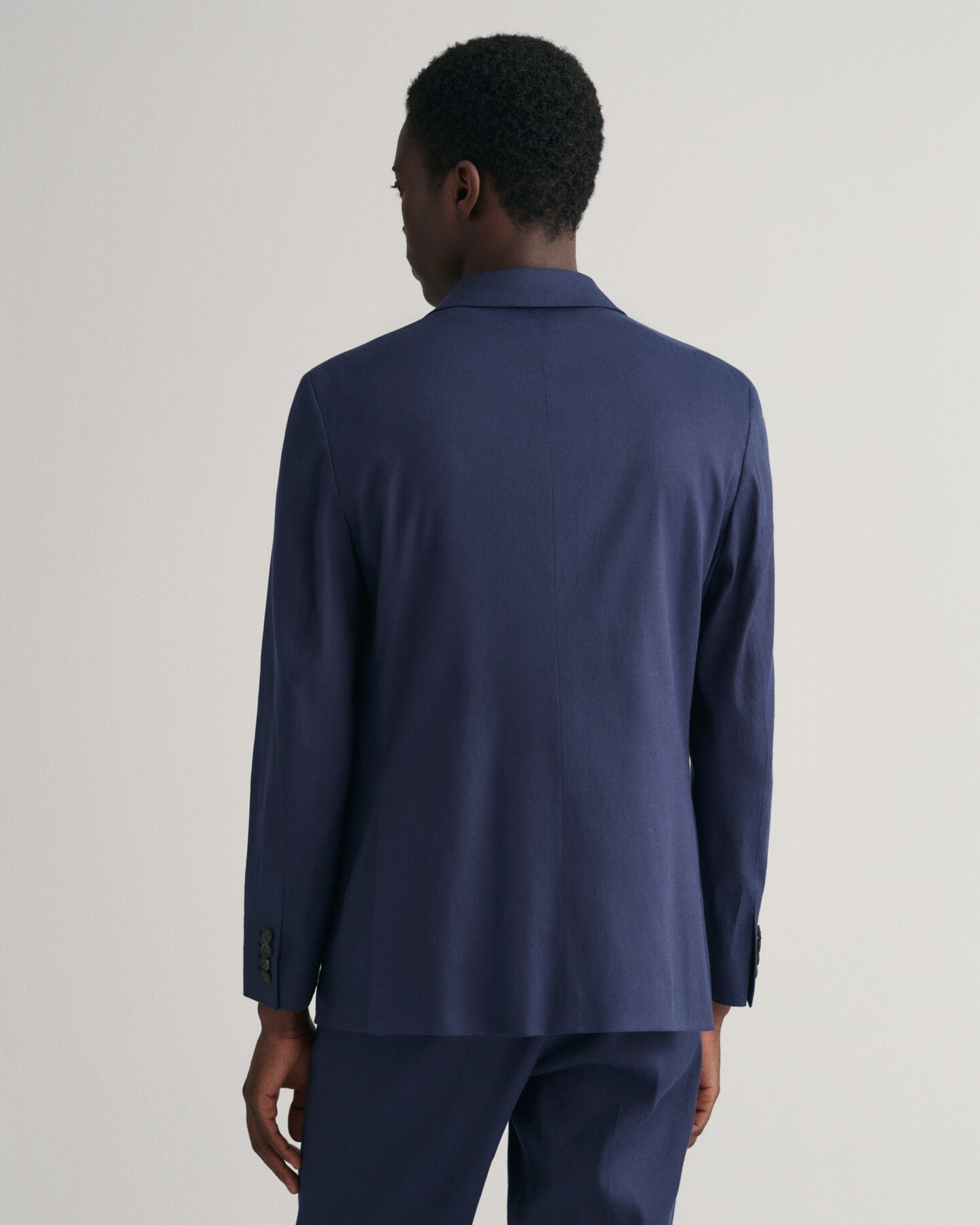 Blazer da abito in misto lino-cotone