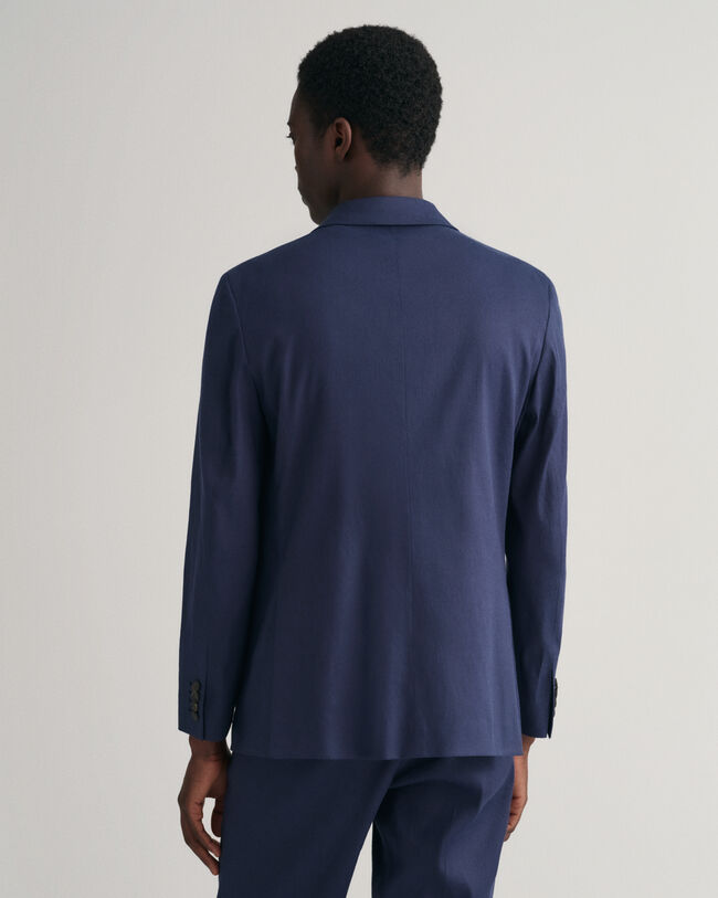 Blazer da abito in misto lino-cotone