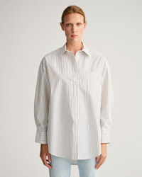 Camicia a righine oversize