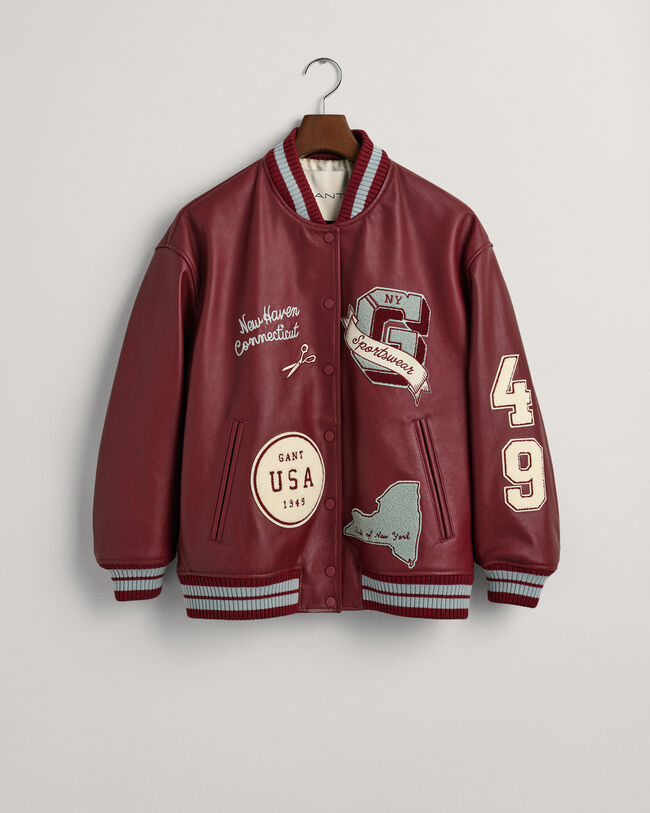 GANT Varsity Jacket in pelle
