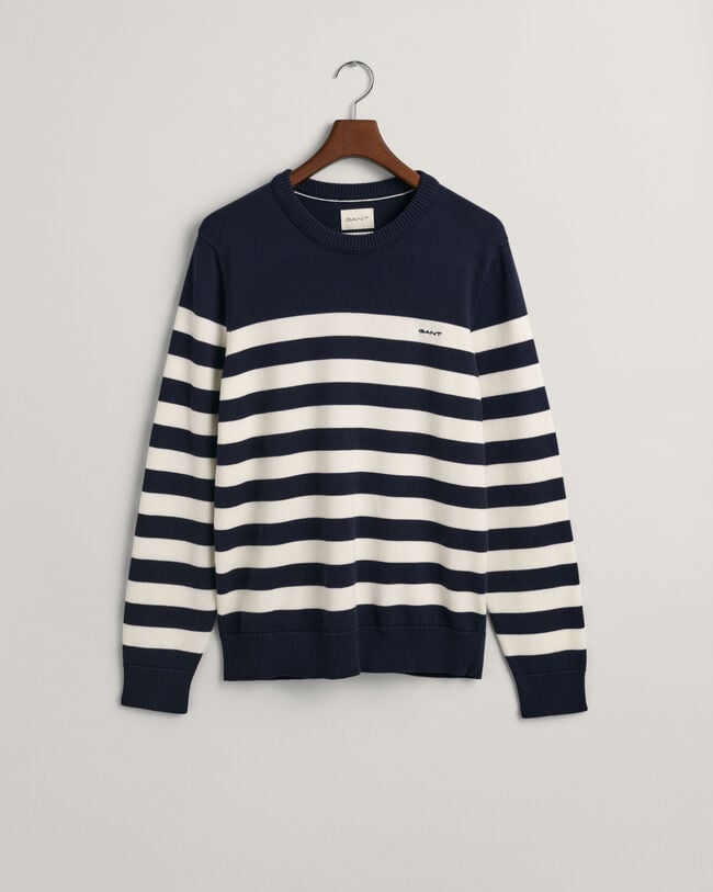 Maglia girocollo a righe Breton