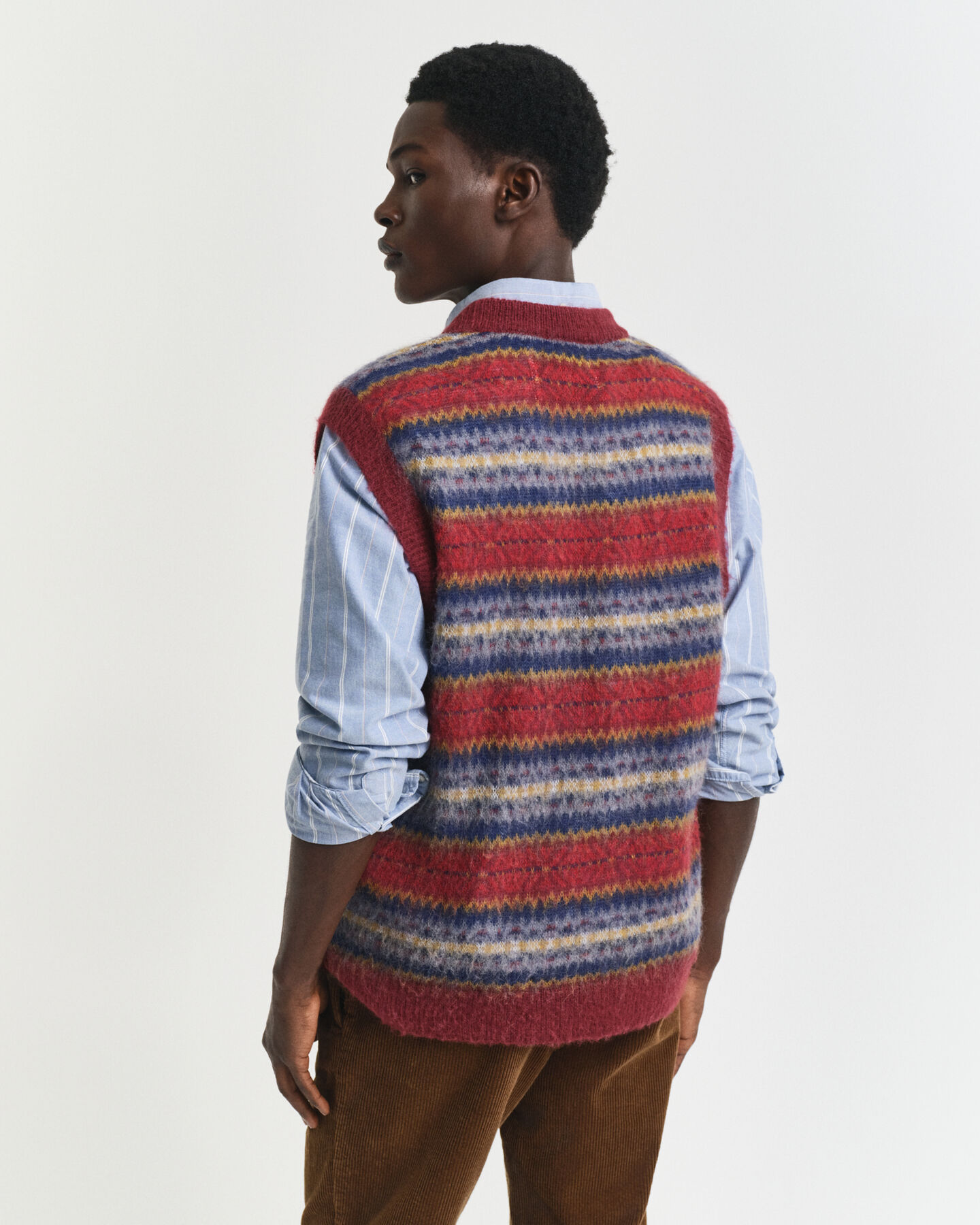 Gilet pettinato Fair Isle