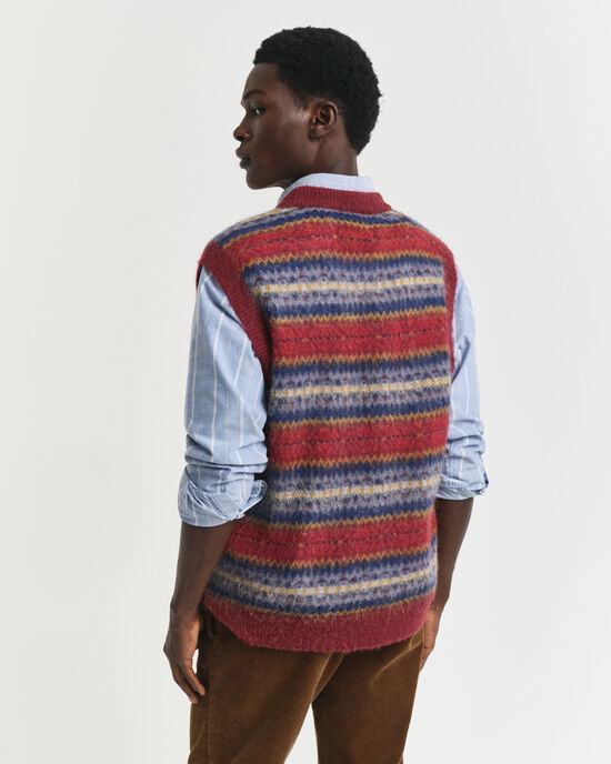 Gilet pettinato Fair Isle