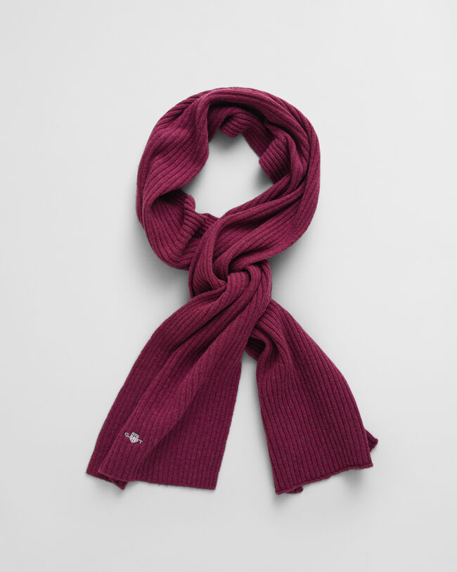 Sciarpa in lana lavorata a maglia Shield Teens