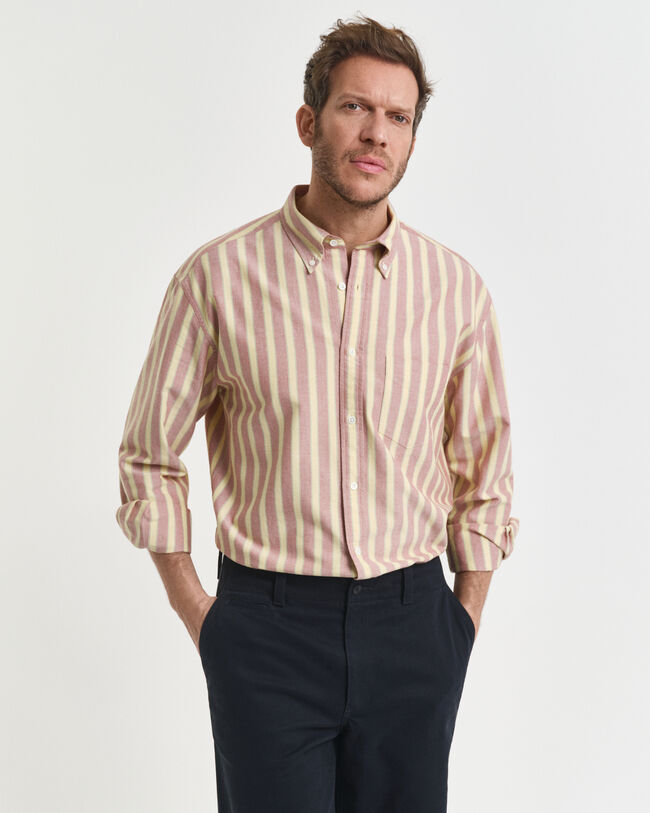 Camicia Oxford a righe Heritage relaxed fit