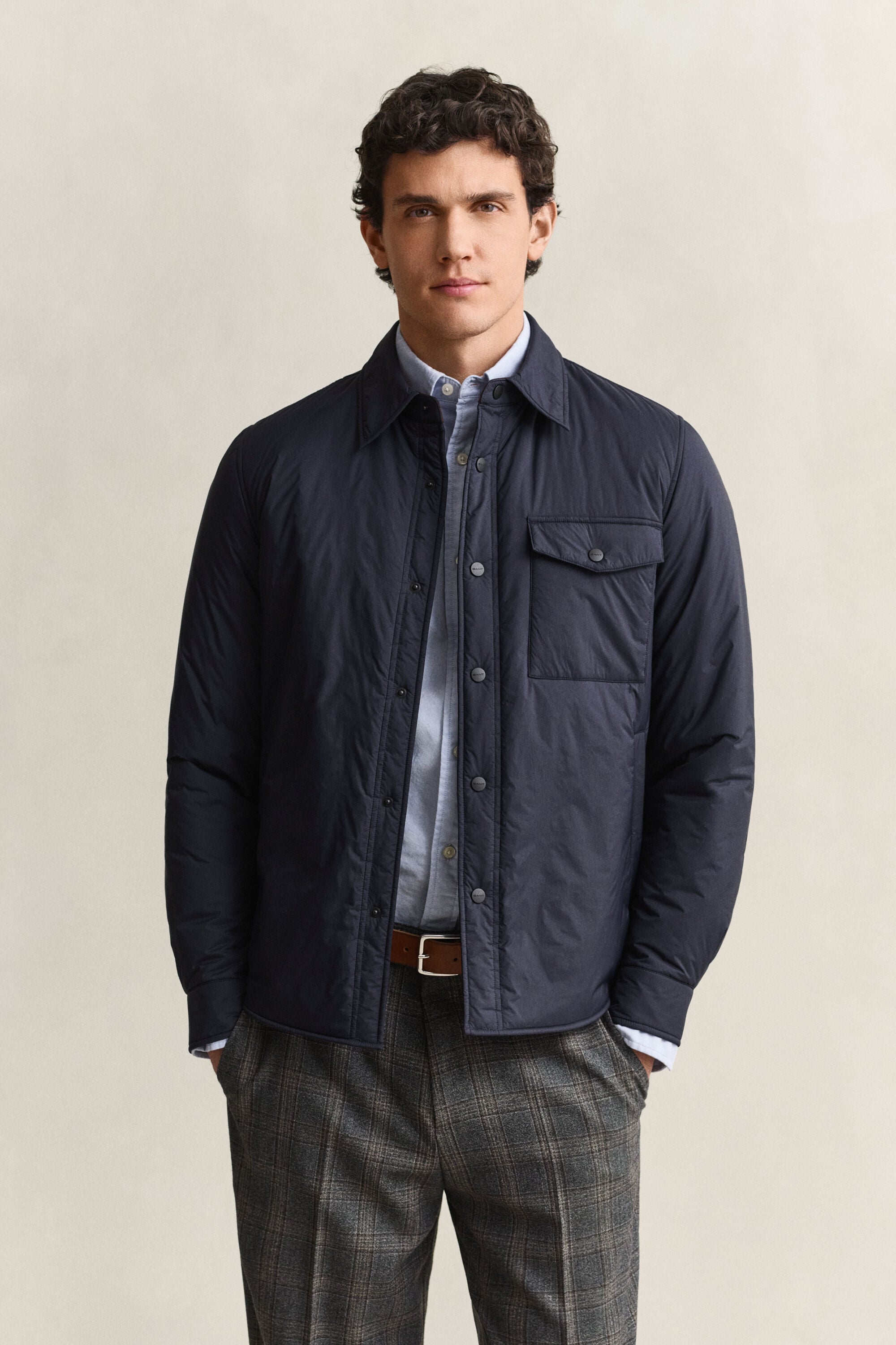 Camicia giacca imbottita leggera