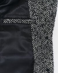 Blazer con motivo a spina di pesce relaxed fit