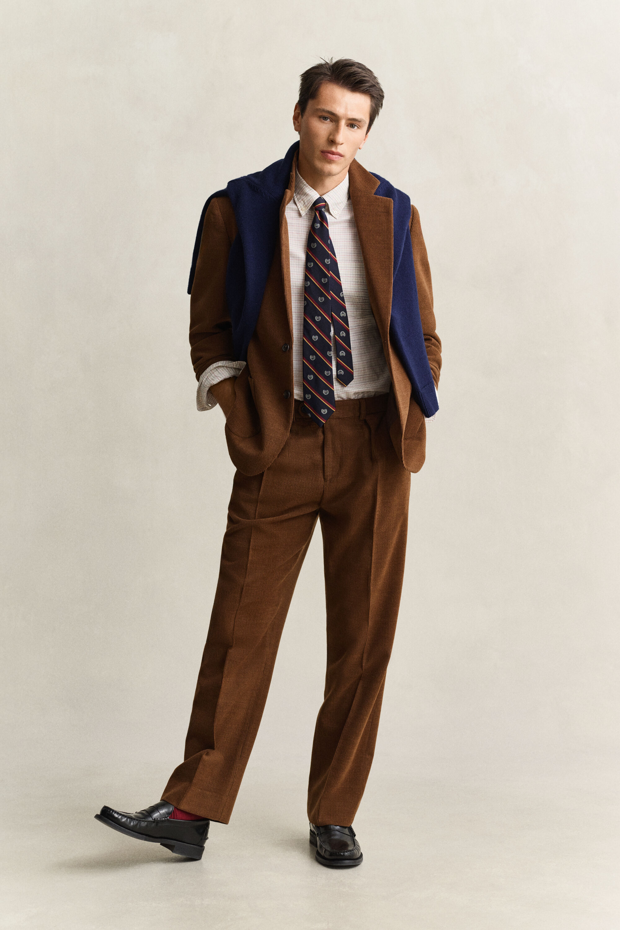 Blazer Gant x Yale in velluto a coste di lana