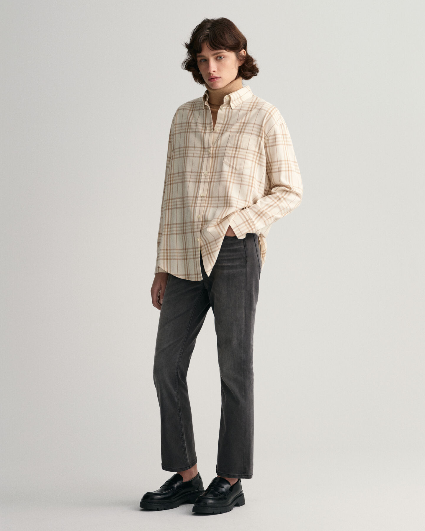 Camicia in flanella a quadri relaxed fit