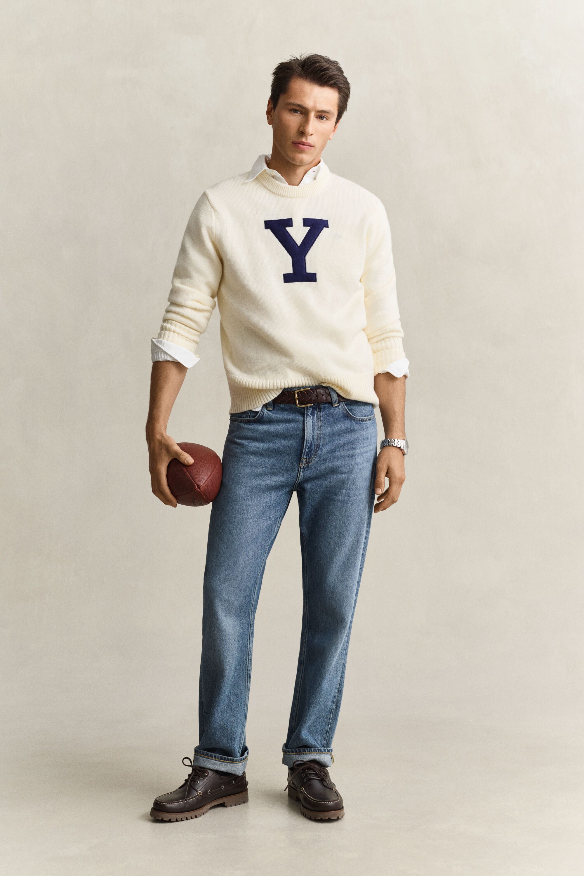 Maglia Gant x Yale in lana merino