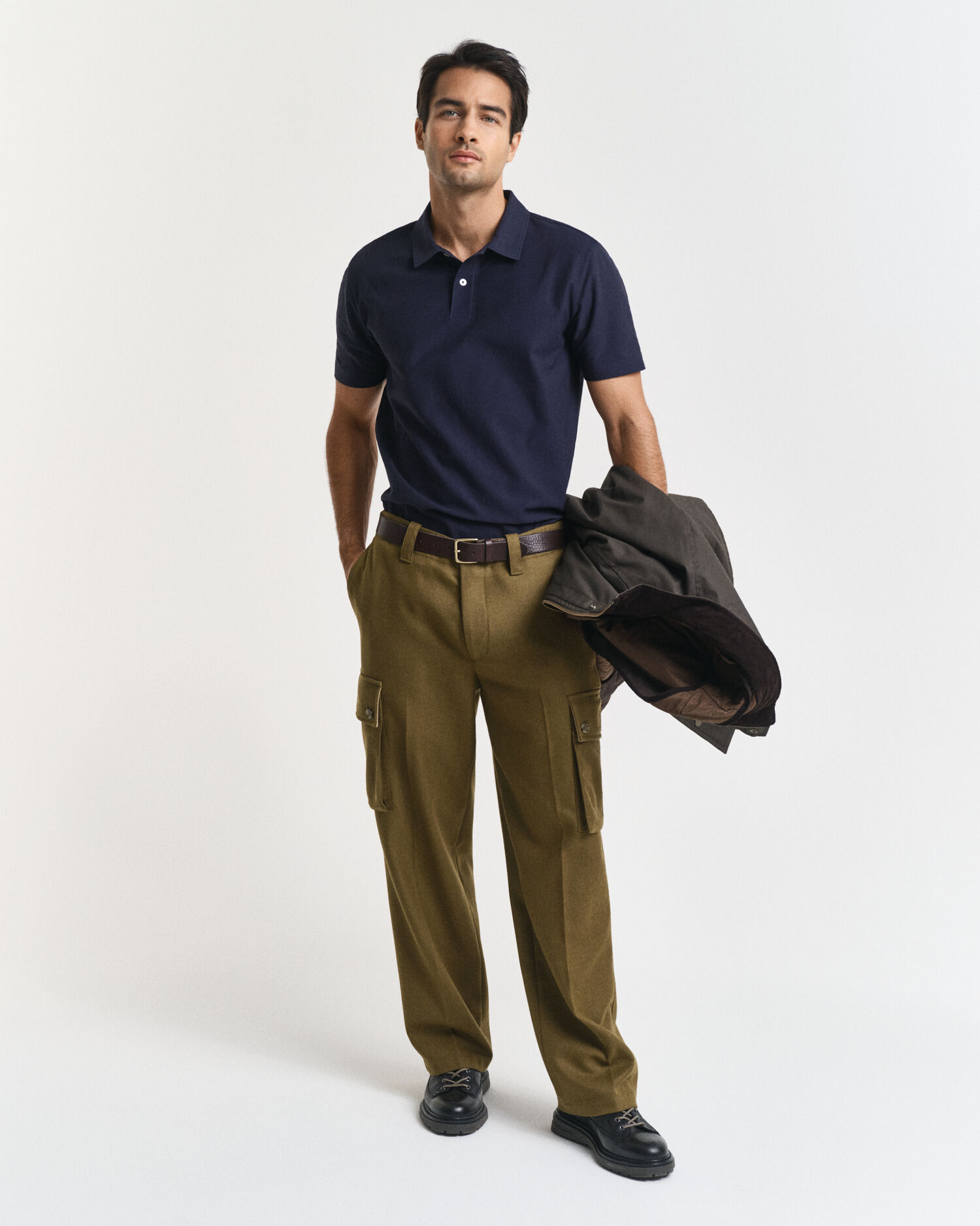 Polo in twill strutturato