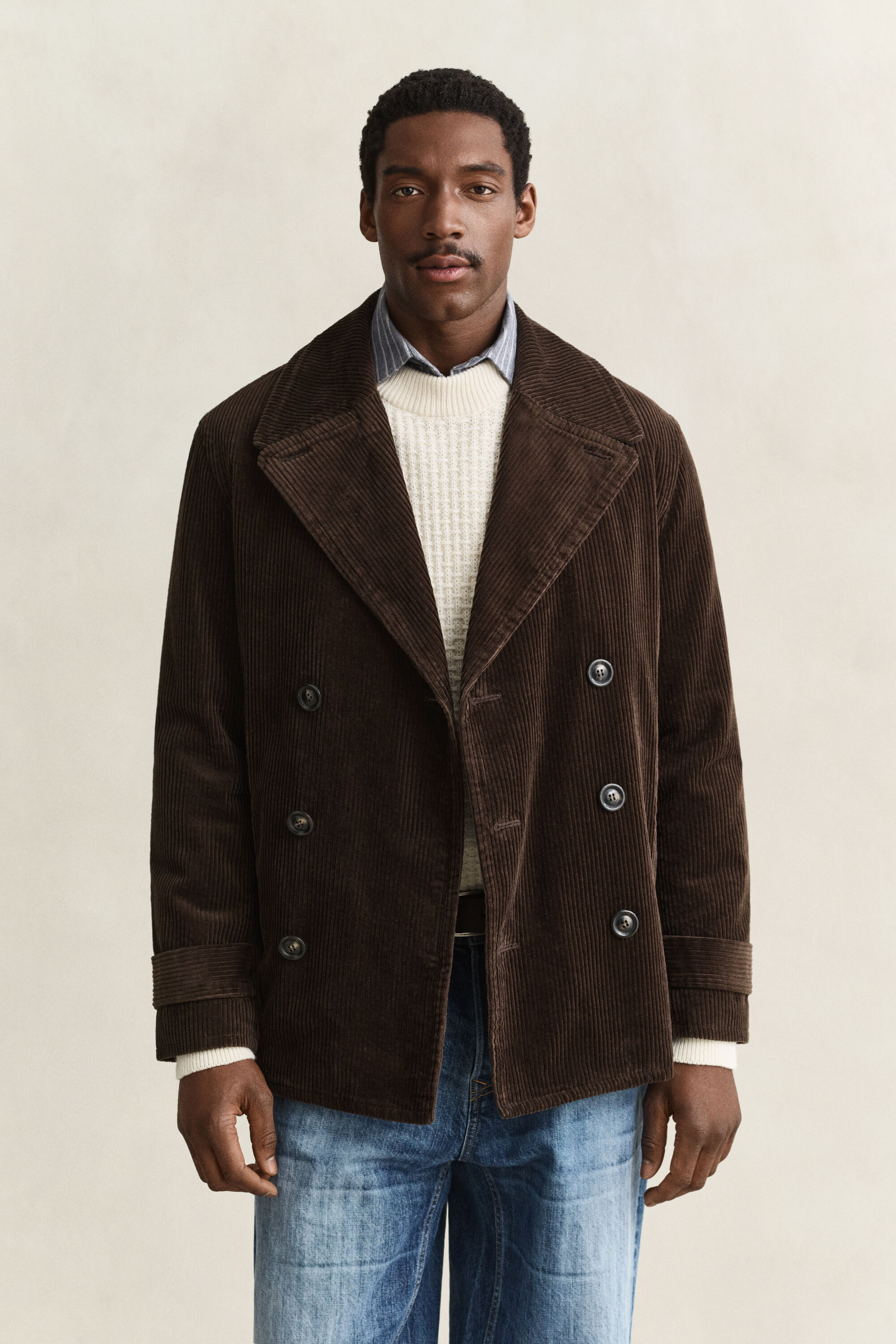 Cappotto in velluto a coste