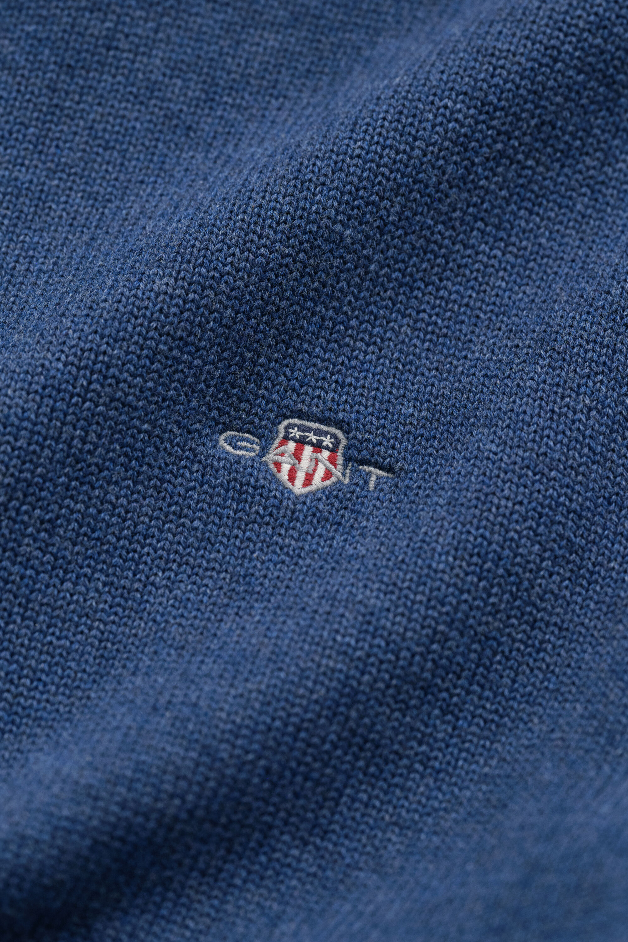Maglia in cotone casual con zip corta