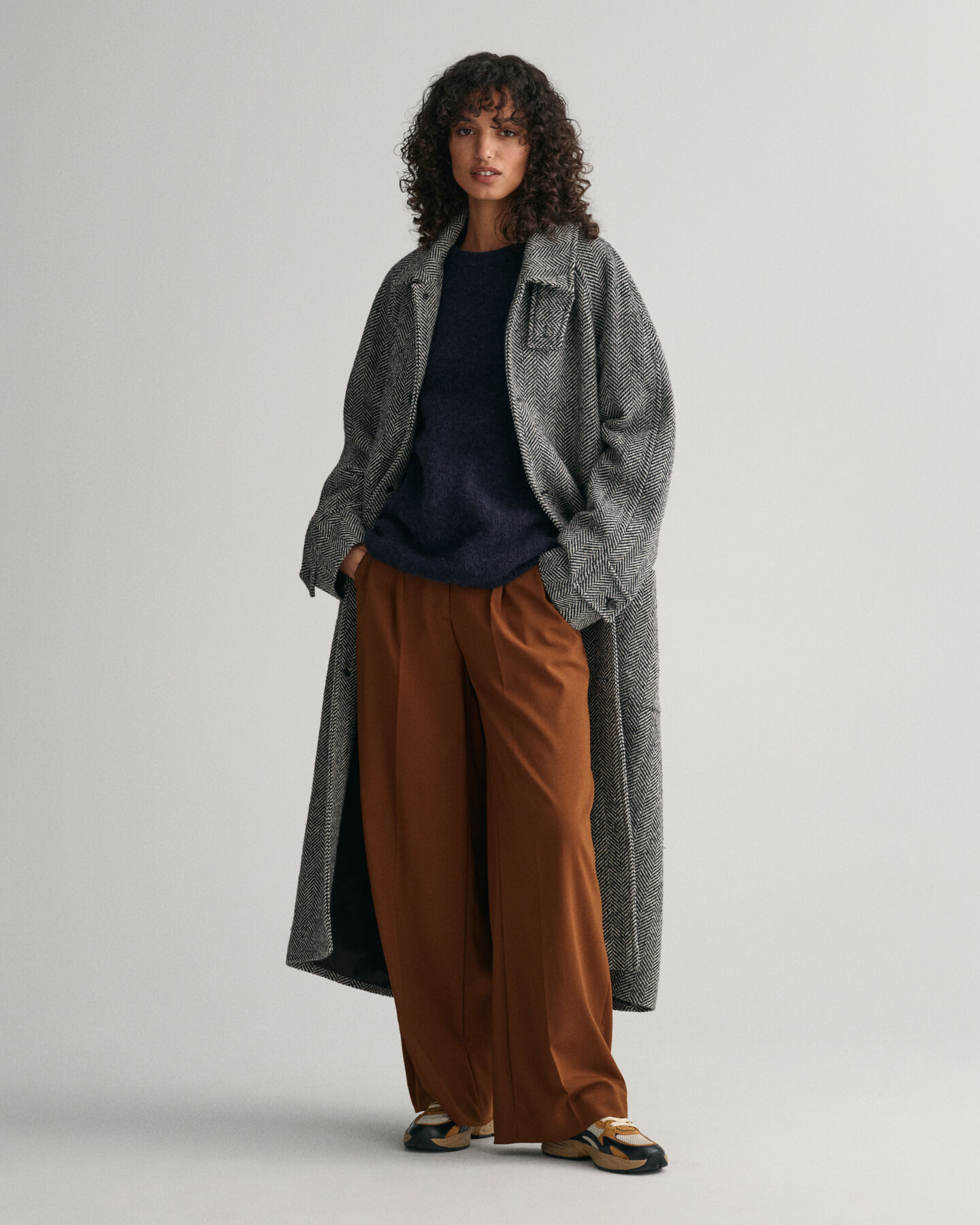 Maglia girocollo Hairy Textured