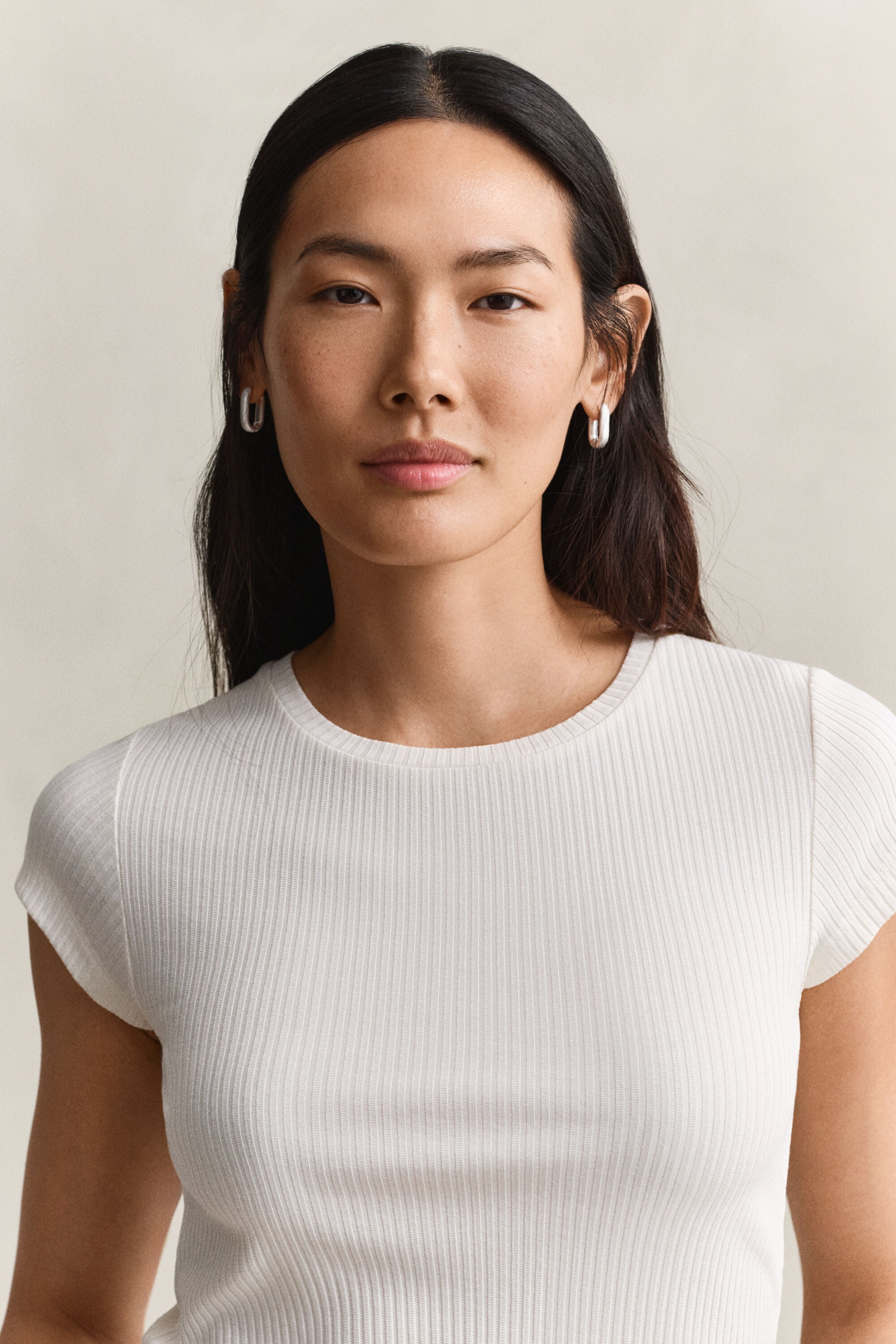 T-shirt slim a coste