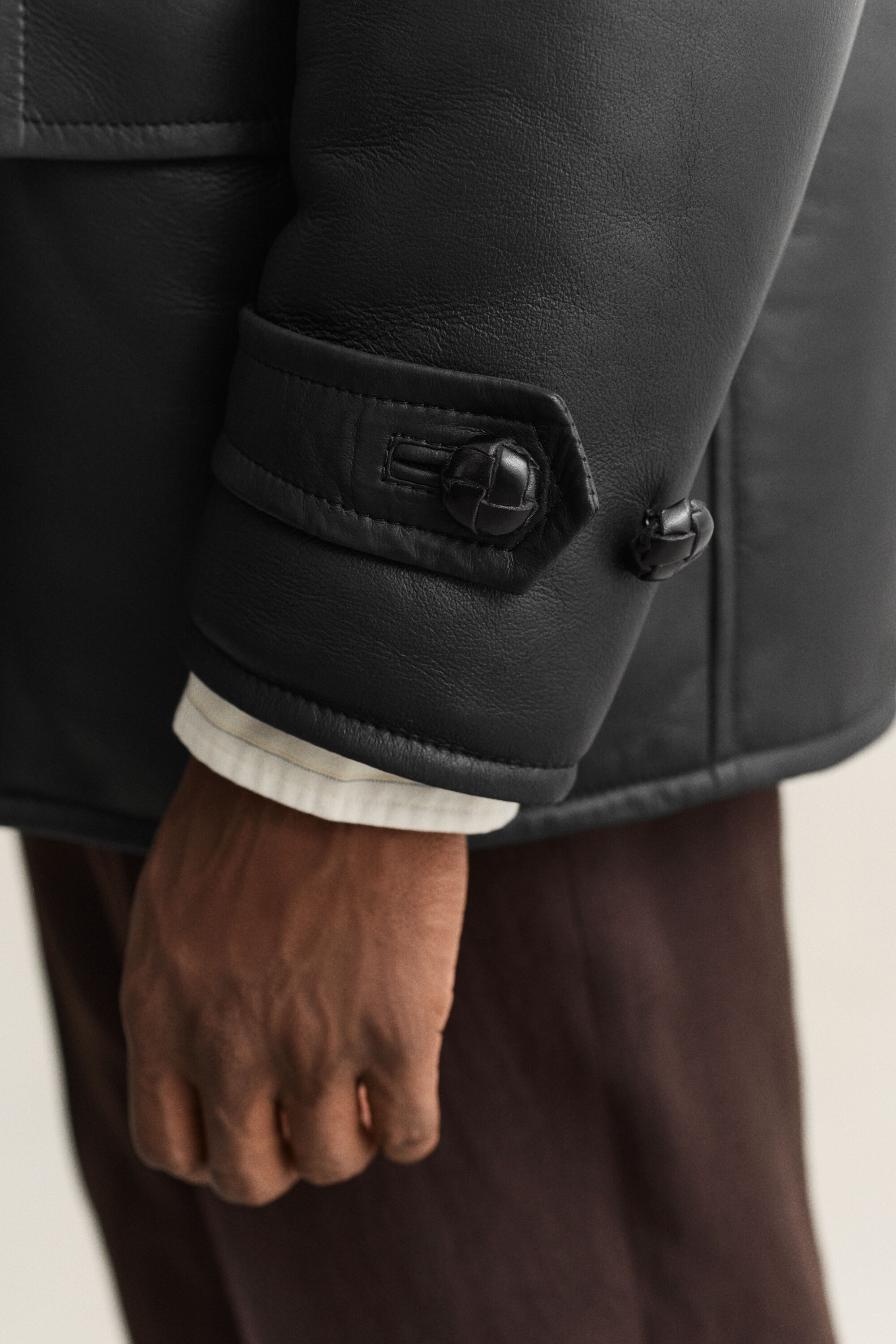 Cappotto in shearling