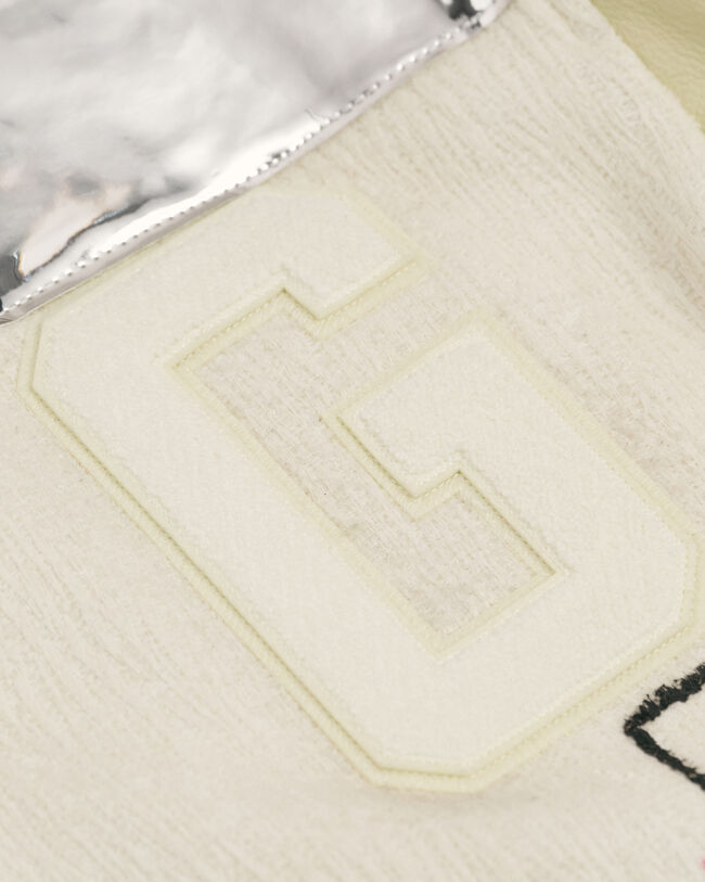 Giacca varsity boucl&eacute; Blank Canvas Project x Harry Nuriev