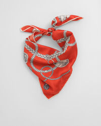 Sciarpa in seta con stampa nautica