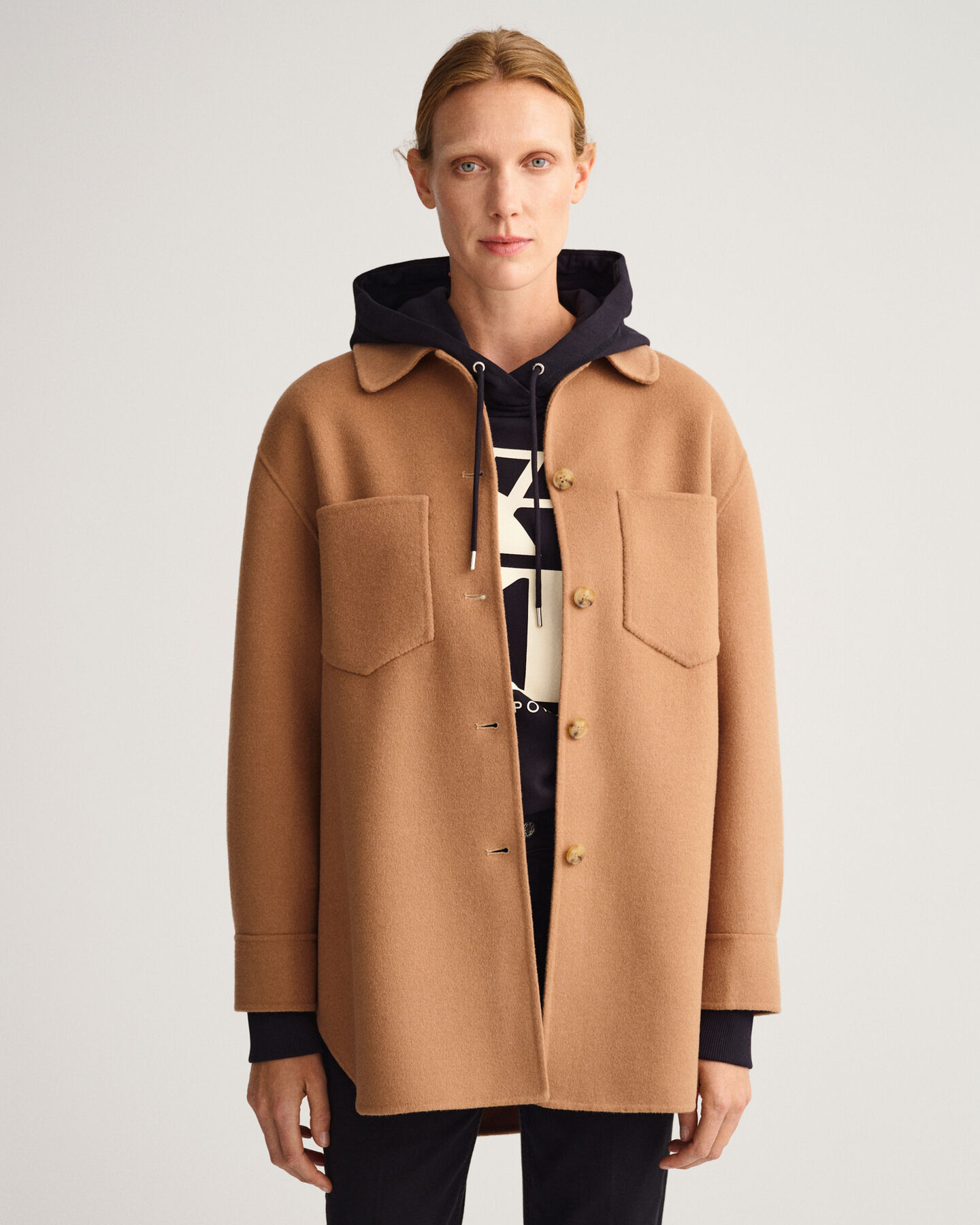 Giacca-camicia cucita a mano